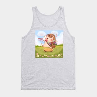 Cute Skateboarding Hedgehog Tank Top